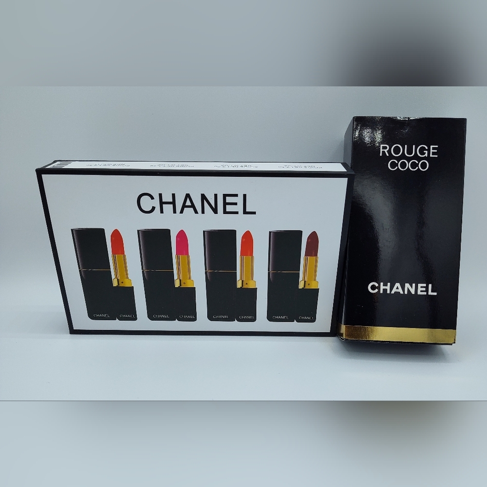 CHANEL Rouge Coco Lipstick Set Patent Holder Charm VIP GWP Limited Edition NIB - Picture 2 of 9